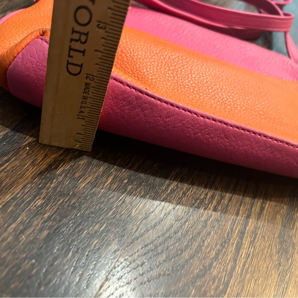 Talbots Leather Solid Pink And Solid Orange Shoul… - image 7